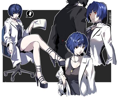 amamiya ren and takemi tae (persona and 1 more) drawn by nakano_maru