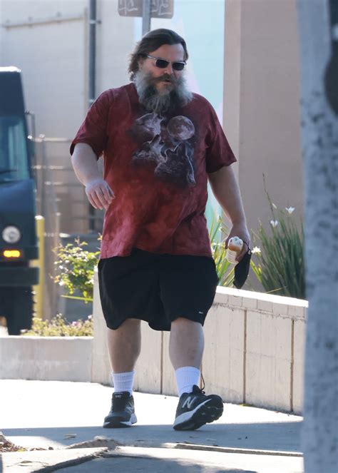 Jack Black, 52, looks totally unrecognizable with huge gray beard as he