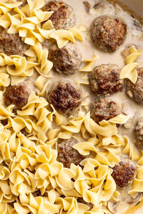 beef stroganoff recipes with meatballs