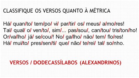 Escansao De Versos - SÓ LINGUAGEM 2021: GÊNERO LÍRICO - ESCANSÃO