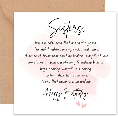 Felbridge Studio - Sister Birthday Card - Birthday Card Sister