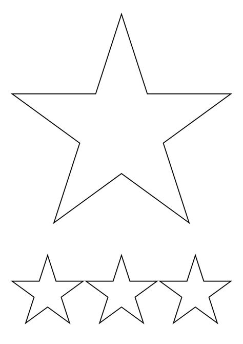 Molde De Estrela Para Imprimir Folha A4