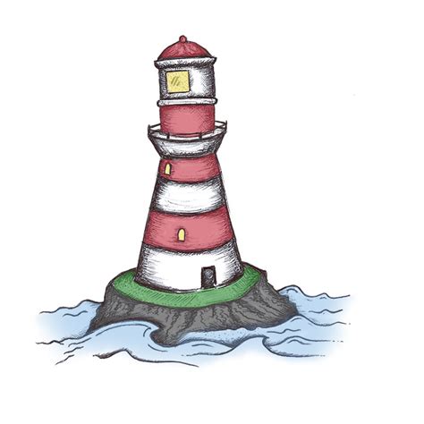 Lighthouse drawing | Sea Life Art