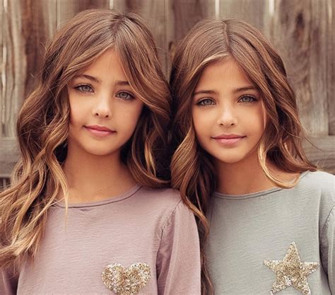 At the age of 7 they were declared the prettiest twins ever