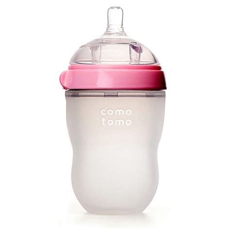 Comotomo™ 8-Ounce Baby Bottle in Pink - buybuy BABY