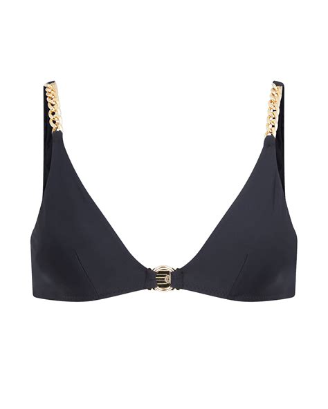 Trixy Bikini Top in Black/Gold | By Agent Provocateur