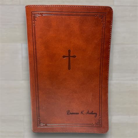 Custom Engraved Leather NKJV Bible - Personalize Your Spiritual Journey