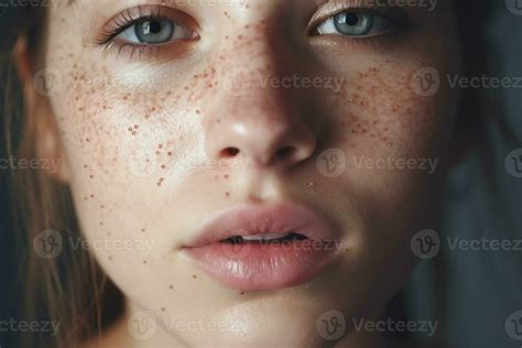 Allergy young woman pimples problem. Generate Ai 28540562 Stock Photo