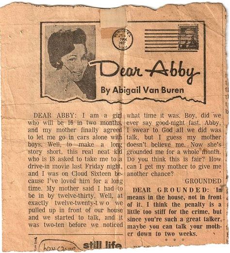 Dear Abby | Dear, Love book, Advice columns