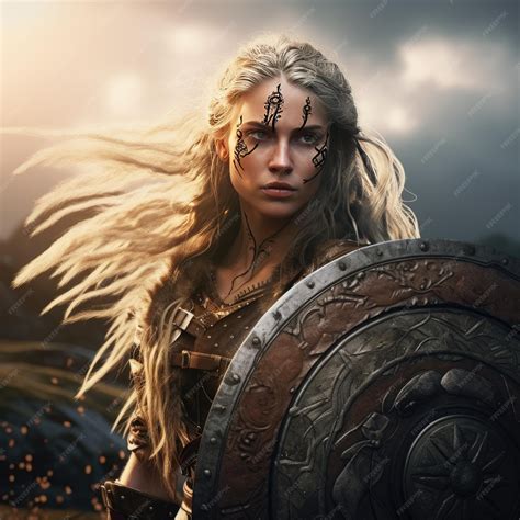 Premium Photo | The Fierce Valkyrie Immersive 4K Depiction of a