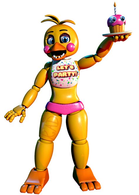 Toy Chica Render #2 by KingAngryDrake on DeviantArt