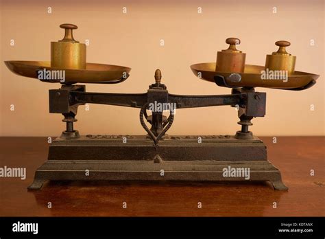 antique balance  equilibrium stock photo alamy
