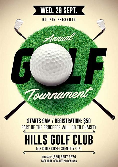 Golf Tournament Event Flyer Template - Download Flyer - FFFLYER