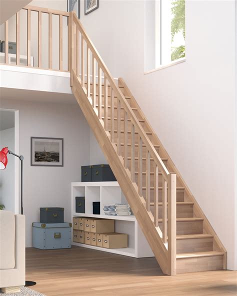 Raumspartreppe Dolle Paris, Treppenlauf gerade, Buche – Treppen Shop