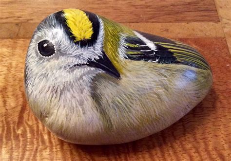 Bird painted rock | Rock painting art, Rock art, Painted rock animals