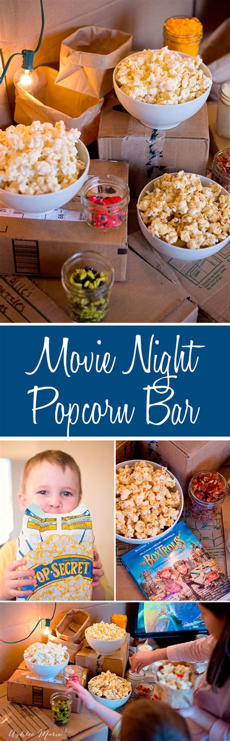 Family Movie Night Popcorn Bar - The Boxtrolls | Ashlee Marie - real ...