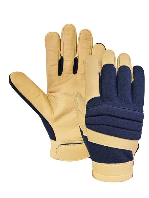 Cowhide Heat Fire Resistant Work Gloves 350 Degrees 12.9''