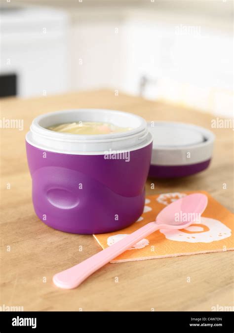 Container of Soup Stock Photo - Alamy