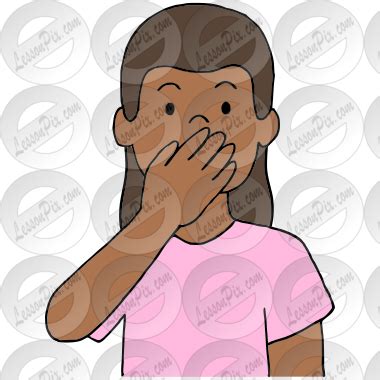 Be Quiet Picture for Classroom / Therapy Use - Great Be Quiet Clipart