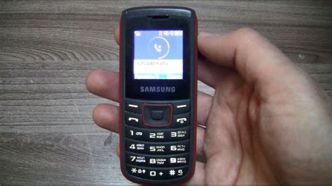 SAMSUNG E1100 incoming call - YouTube