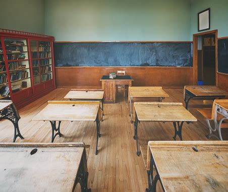 Vintage Classroom Stock Photo - Download Image Now - Old, Classroom ...