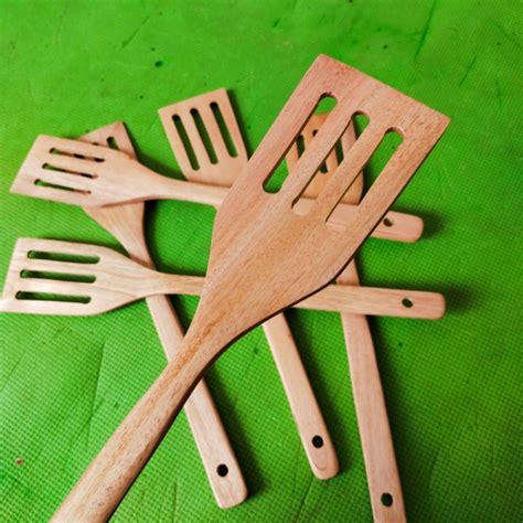 jual sutil spatula kayu lubang panjang kayu mahoni shopee indonesia