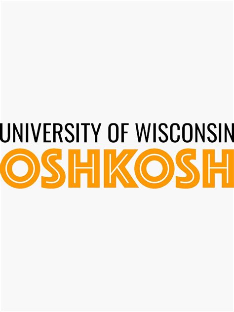 uw oshkosh sticker  alyssaflitter redbubble