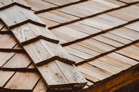 wood roof shingles