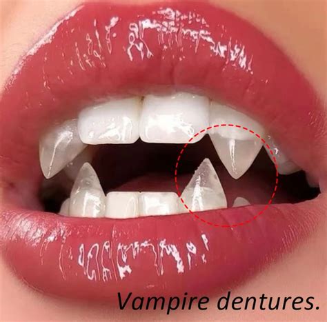 pair vampire teeth fangs dentures props halloween costume etsy