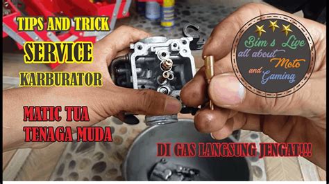 tips and trick cara service karbu matic tua (nouvo) gas jengat - YouTube