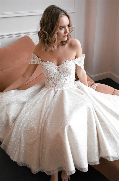 Beige wedding dress short 60 photos - Astyledwedding.com