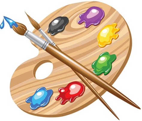 Artist Paint Palette Clip Art