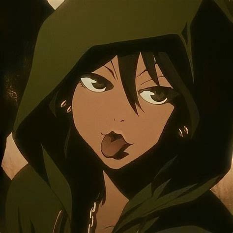 Mysterious Anime Character in Green Hood