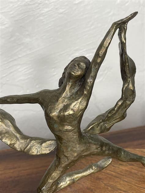 1940s Art Deco Signed “AW” Original Bronze Sculpture Figure Woman Nude