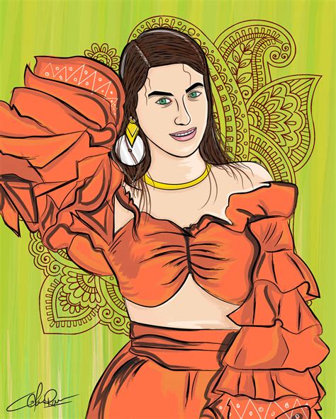 Gokul Ram G.V. - Illustration Art [Turkish actress Hazal Kaya]