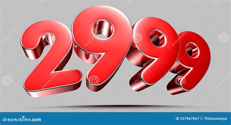 Number 2999 3D. stock illustration. Illustration of financial - 257967667