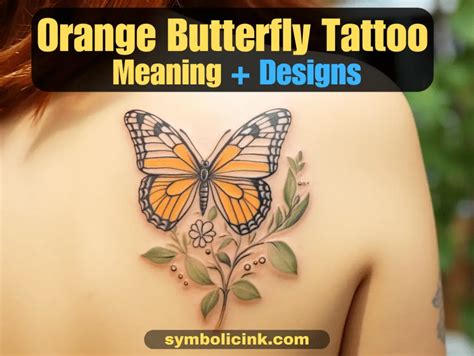 Orange Butterfly Tattoo Meaning: Unveiling the Symbolism of a Colorful ...