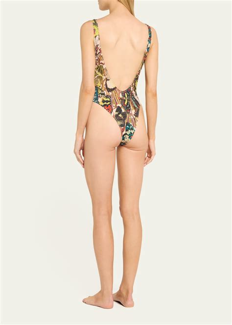 Jean Paul Gaultier Papillon One-Piece Swimsuit - Bergdorf Goodman