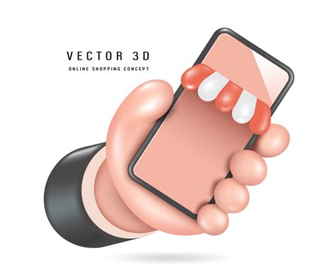 Hand holding a smartphone store pastel pink screen and showing to front