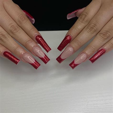 Red Christmas Nails | Nyc nails, Christmas nails, Red christmas nails