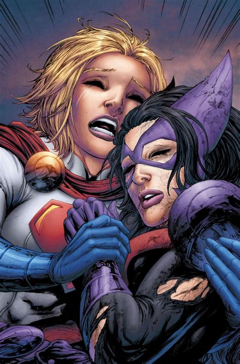 Worlds End #16 - Power Girl and Huntress by Tyler Kirkham, colours by