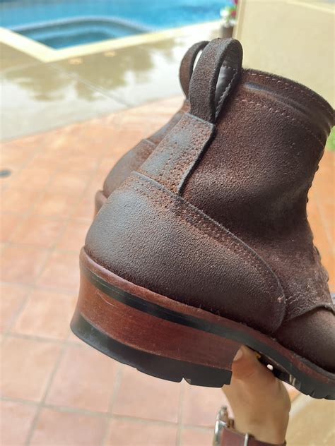 Treating heel stack and welt. : r/NicksHandmadeBoots