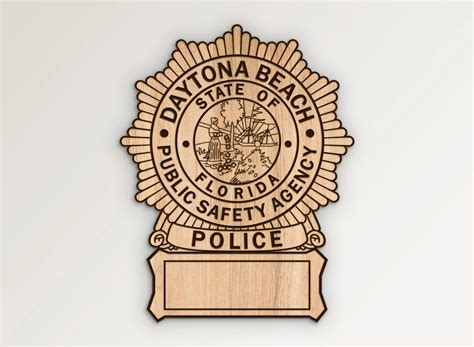 Daytona Beach Florida Police Badge SVG Vector Files | Vector911