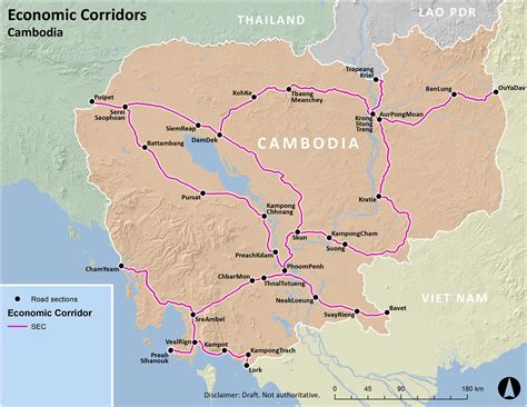 GMS Economic Corridors Cambodia - Main Corridors | Greater Mekong