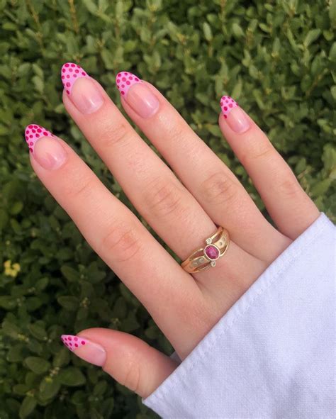 pink french tip nails designs  ideas