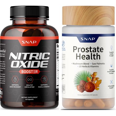 SNAP Supplements Prostate Health + Nitric Oxide Combo - Walmart.com
