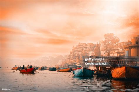 varanasi  sunrise high res stock photo getty images