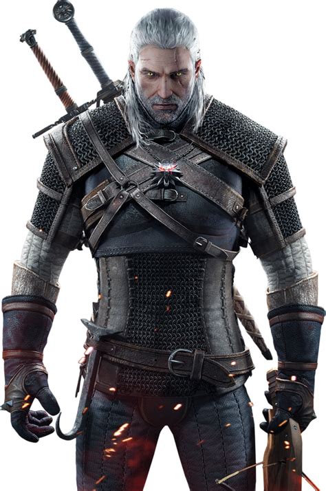 witcher  geralt render  ashish kumar  deviantart
