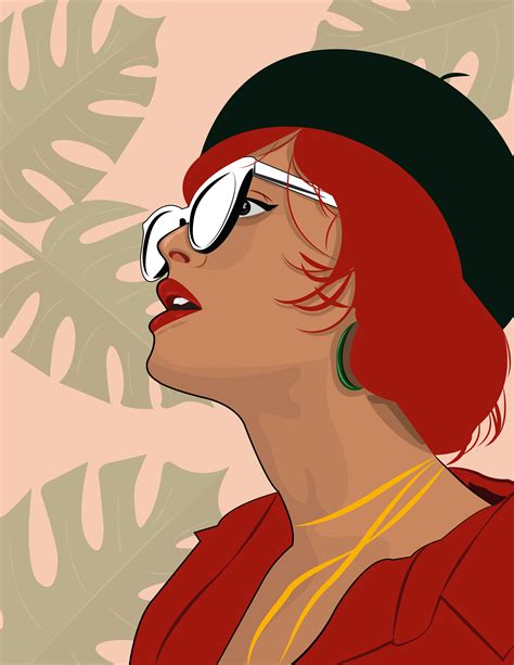 Lady in Red on Behance