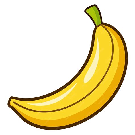 banana clipart cartoon style vector illustration premium ai generated